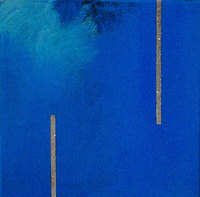 Meditation #27, acrylic with diamond dust, 6"x6", 2001